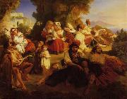 Franz Xaver Winterhalter Il Dolce Farniente painting